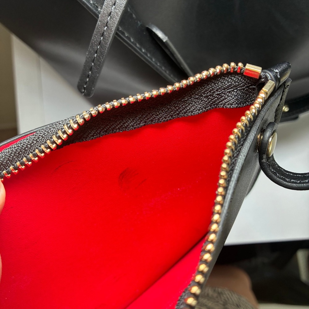 Mansur Gavriel Bucket Bag Large Black Italian Leather Pouch Adjustable Crossbody - Picture 5 of 9